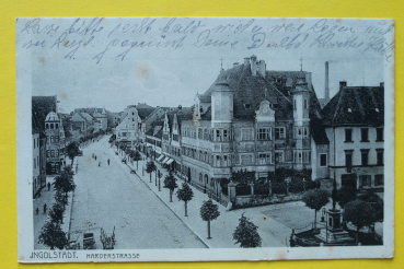 AK Ingolstadt / 1916 / Harderstrasse / Strassenansicht Architektur